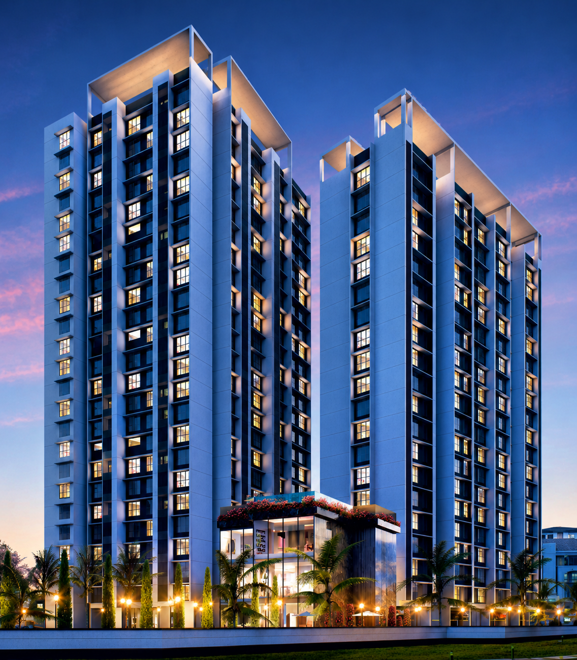 Premium residential lobby interior by Akanksha